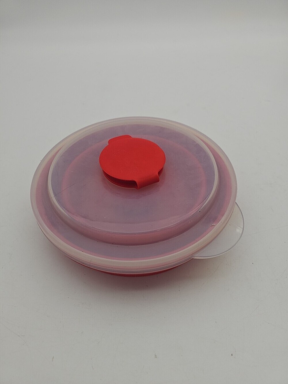 Pampered Chef Collapsible Microwave Popcorn Maker Red #1457 Movie Night